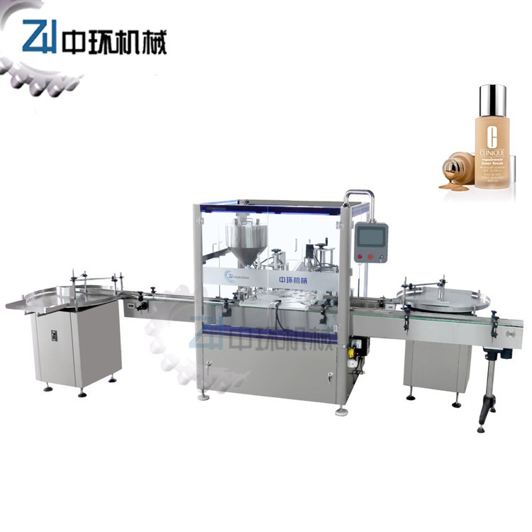 护发柔顺精油灌装机，滋润面霜乳液旋盖机，医药冻疮膏灌装旋盖机