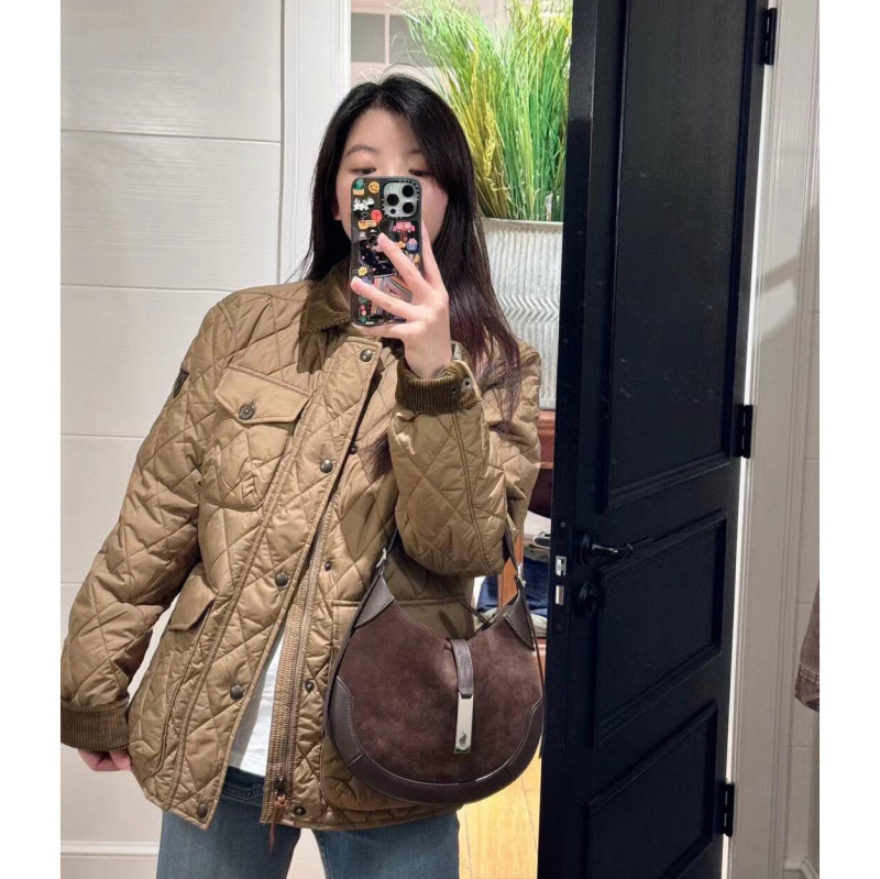 Rl Polo Classic Old Money Style Workwear Quilted Cotton Vintage Cotton Jacket Trendy Coat