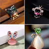 Live welfare model 9.9 free shipping!Sweet and cute animal dog butterfly chest flower