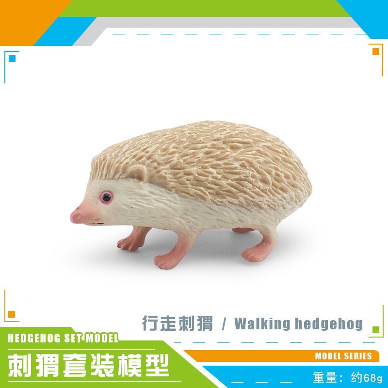 Transfronteriza Amazonas simulación bosque animal erizo modelo robando melón tejón Espina bola erizo ratón estático de escritorio animal de juguete