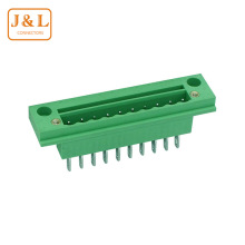 厂家直销2EDGWB-5.08mm穿墙式绿色插拔式公母PCB接线端子台