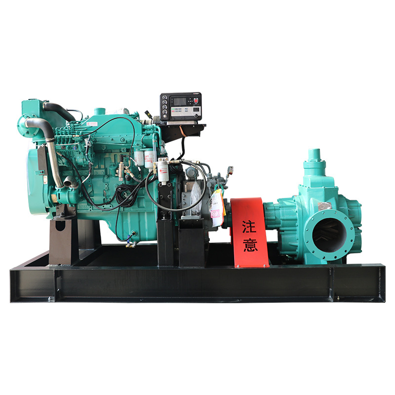 160KW Cummins grupo generador de bomba diesel bomba de agua diesel drenaje de agua de doble succión bomba de agua de apertura media