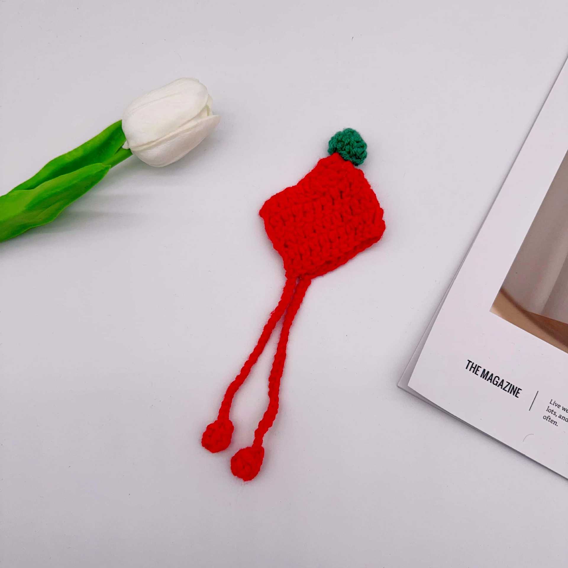 RX106 long rope hat 1#-red