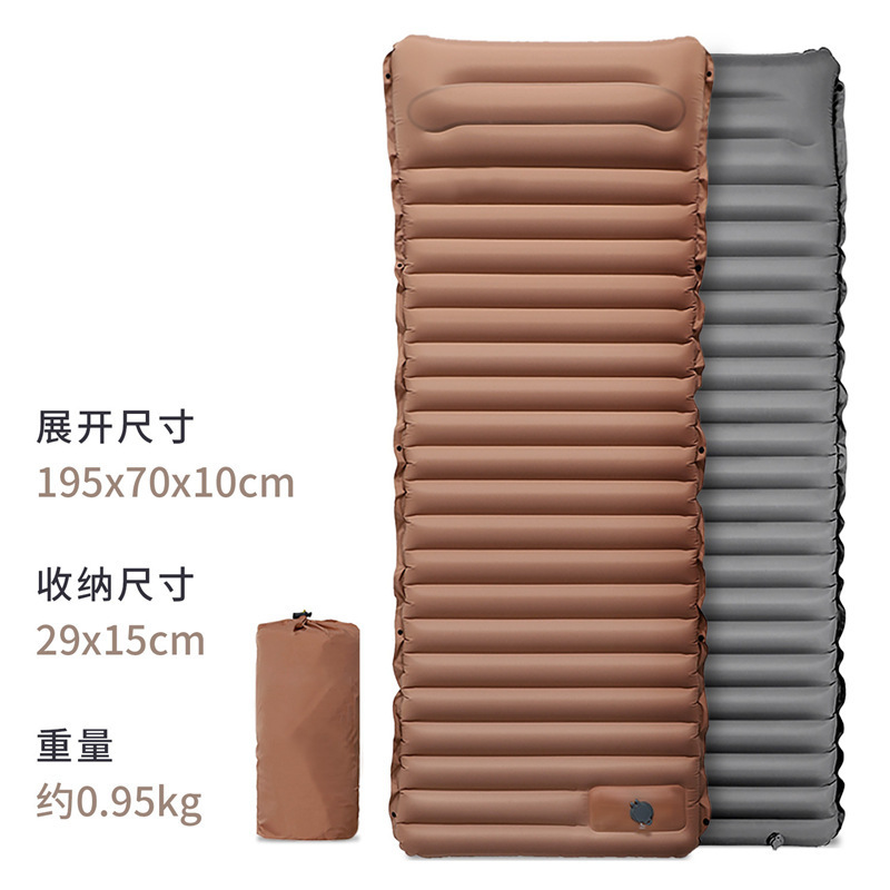 P 厚みのある屋外折りたたみポータブルテント昼寝マットフロアマット防湿マットシングルとダブルエッグネストマットインフレータブルマット|undefined