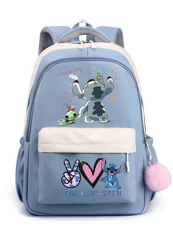 Mochila Escolar Infantil con Dibujos Animados de Nylon Ultraligera y Resistente al Desgaste para Escuela image 5
