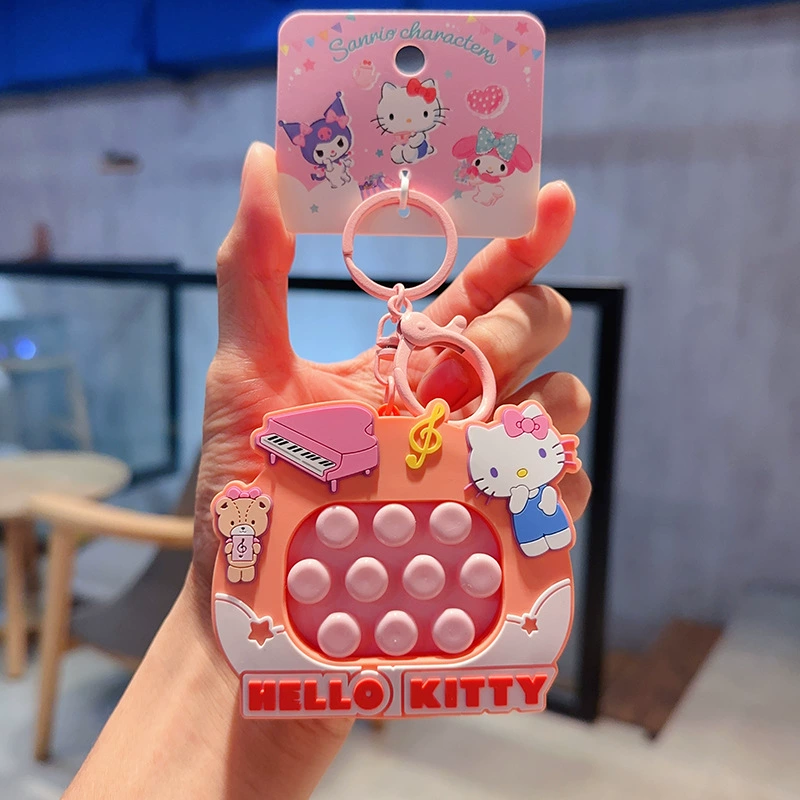 Плюшевый брелок Sanrio Hello Kitty, оригинал, мягкая подвеска 11×7.5 см, коллекционный талисман