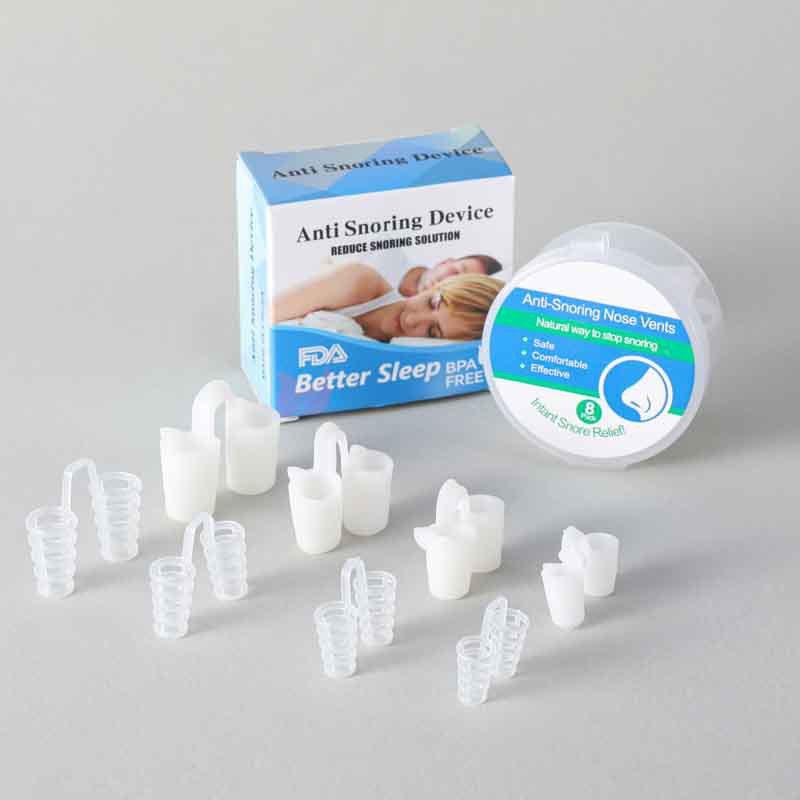 Amazon AliExpress bloqueo nasal transfronterizo ronquido silenciador invisible para dormir anti-ronquido clip nasal al por mayor