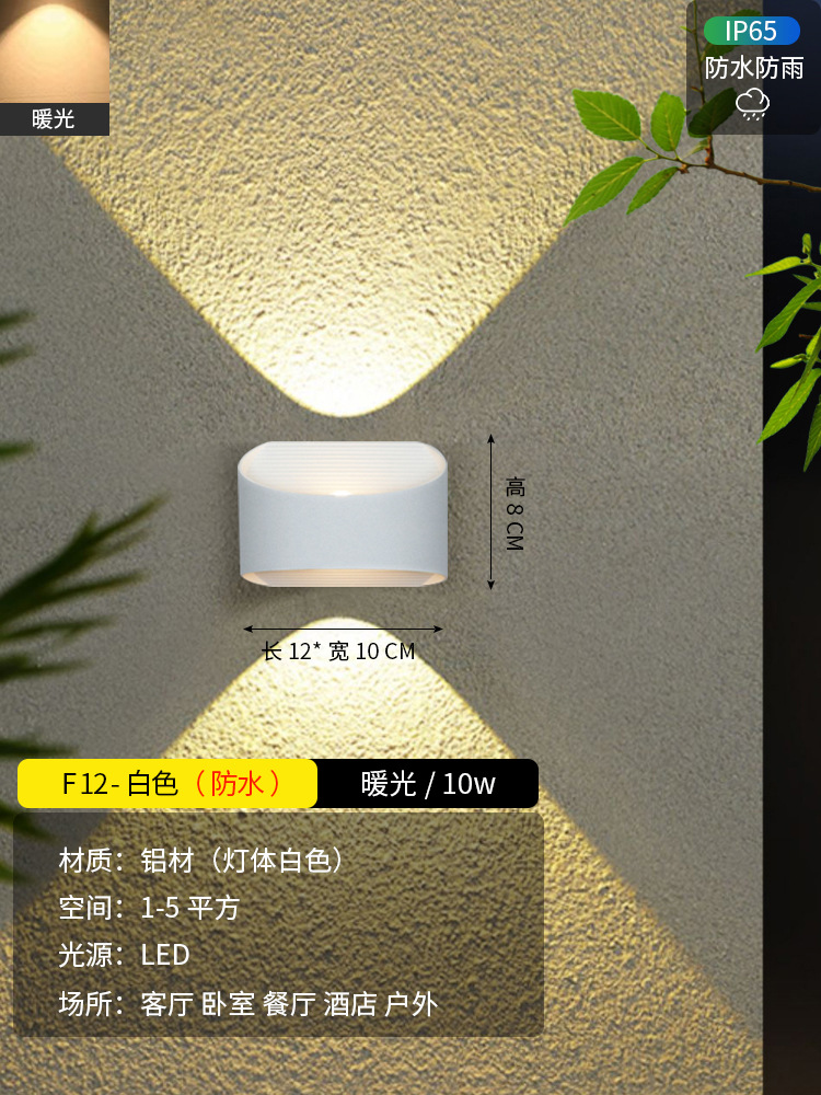 F12-White-10W-warm 빛 [가정 장식 좋은 제품 추천]