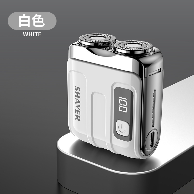 国境を越えた新型電気シェーバーMINI携帯ミニ男性シェーバーtype-c急速充電待機シェーバー|undefined