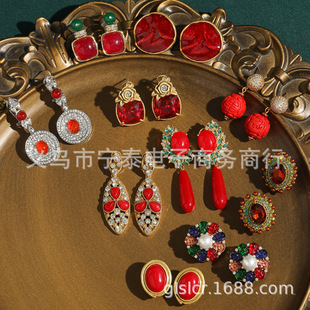 �й�vintage��������˵�ˮ����Ů925�yᘸ߼��ж���Ƕ�Ʒ