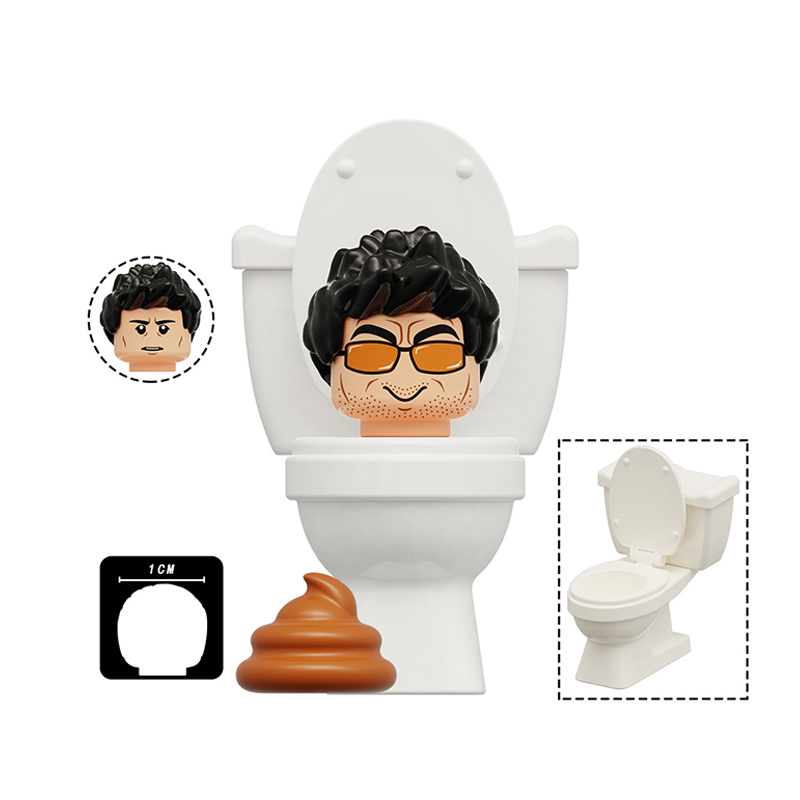 中国の積み木トイレマン vs 監視人形タイタンスピーカーとテレビマンフィギュア組み立て積み木おもちゃ|undefined