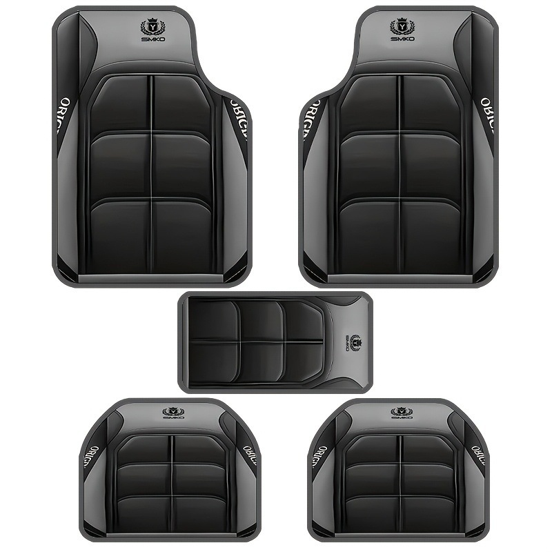 Factory Direct Delivery of Car Universal Simple Floor Mats for All Seasons, Dirt-Resistant and Wear-Resistant Five-Piece Set of Floor Mats for Wholesale Delivery