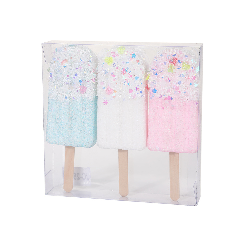 espuma de macaron helado caramelo decoración transfronteriza árbol de Navidad caliente decoración de imitación tarta de hielo colgante