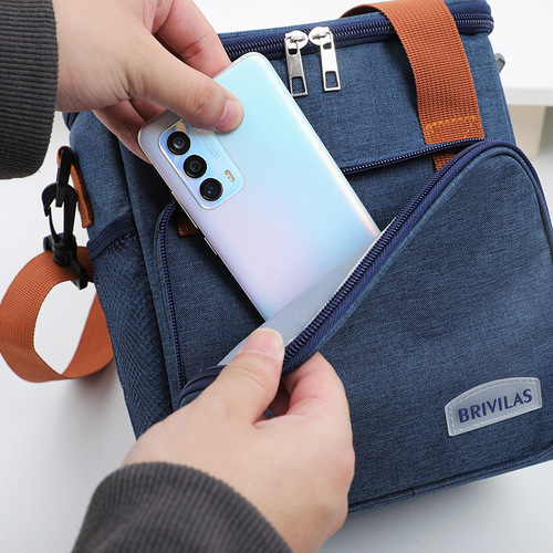 New Product Cross-border Bestselling Lunch Bag Insulated Backpack for Amazon Wholesale Increased Size and Thickness Crossbody Insulated Bag