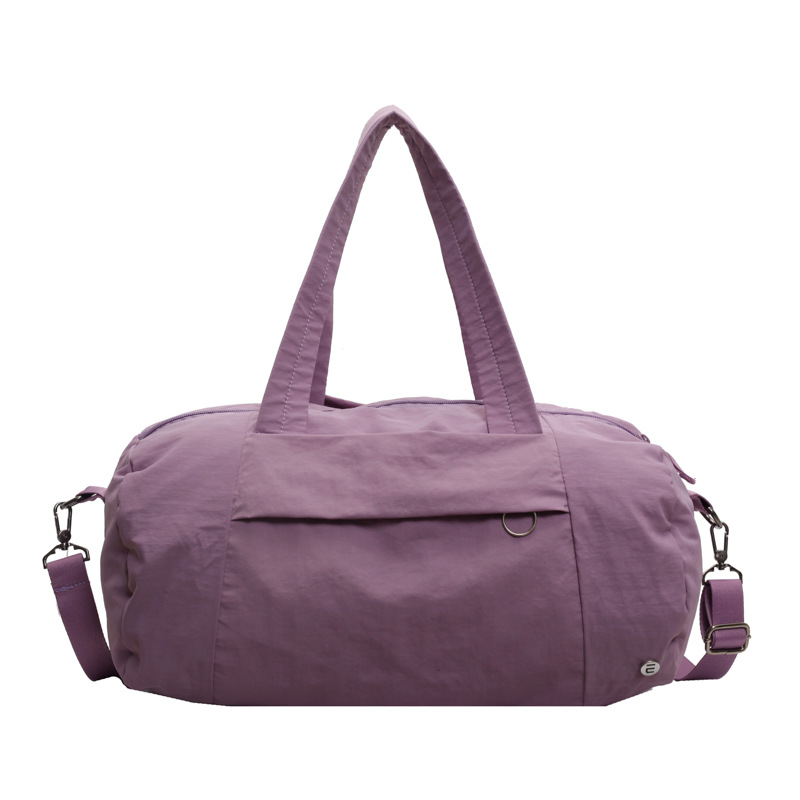 Nueva bolsa de viaje de viaje de gran capacidad de ocio, bolsa de equipaje de mensajero de un solo hombro de color sólido, bolsa de viaje