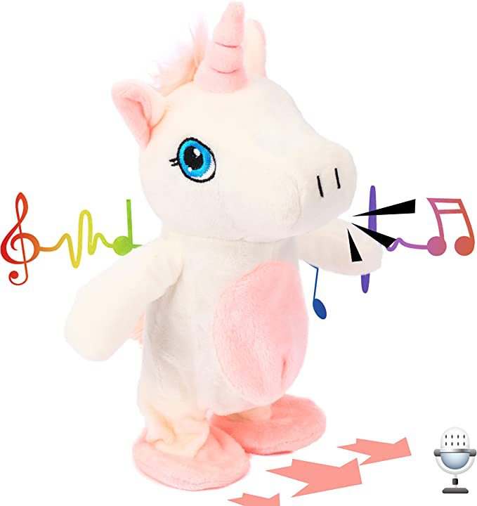 Consistent unicorn animals electric interactive plush imitated…