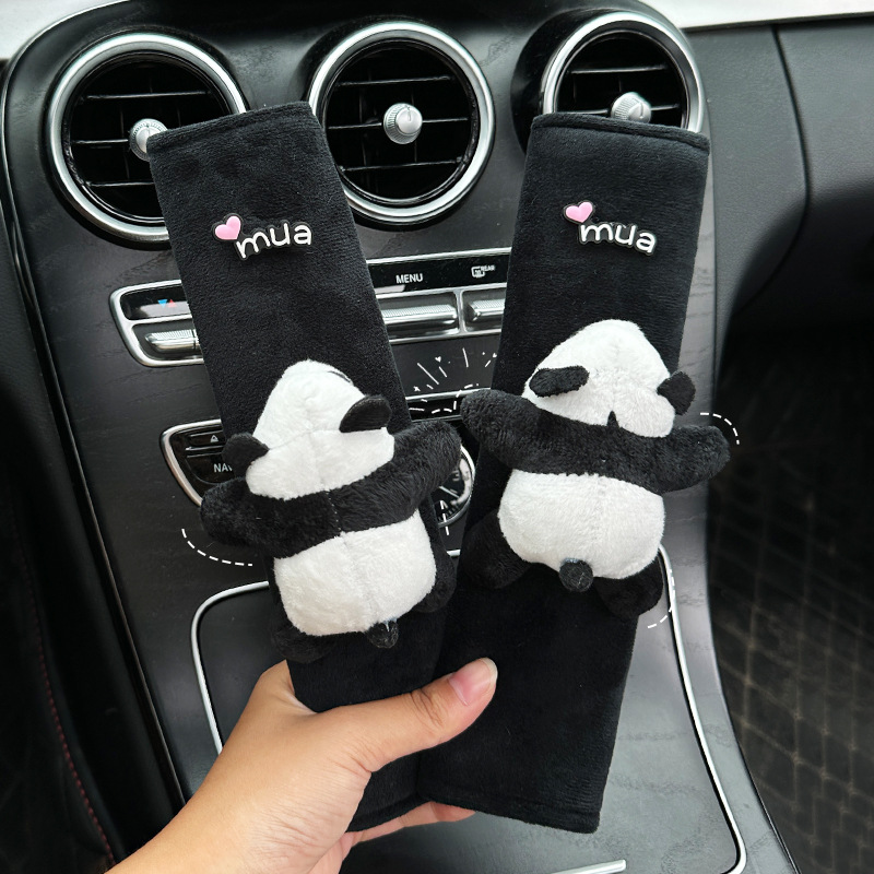 Funda Protectora de Hombro para Cinturón de Seguridad Infantil de Peluche Anti-estrangulamiento para Automóvil