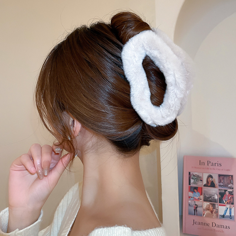 Peluche oversize, forcina per capelli Cloud, volume per capelli, dopamina, dolce ricciolo per capelli, accessorio per capelli con clip a forma di squalo_voghion.com