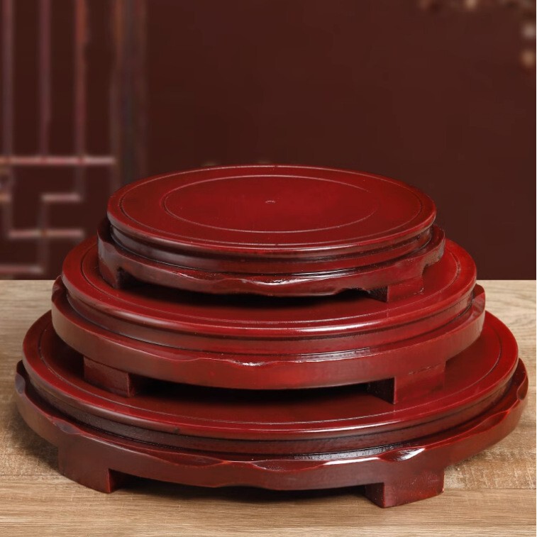 Rotatable Wooden Base Ornaments Placing Redwood Home Ornaments Myth Ornaments Jufu Cylinder Cornucopia Cylinder Universal