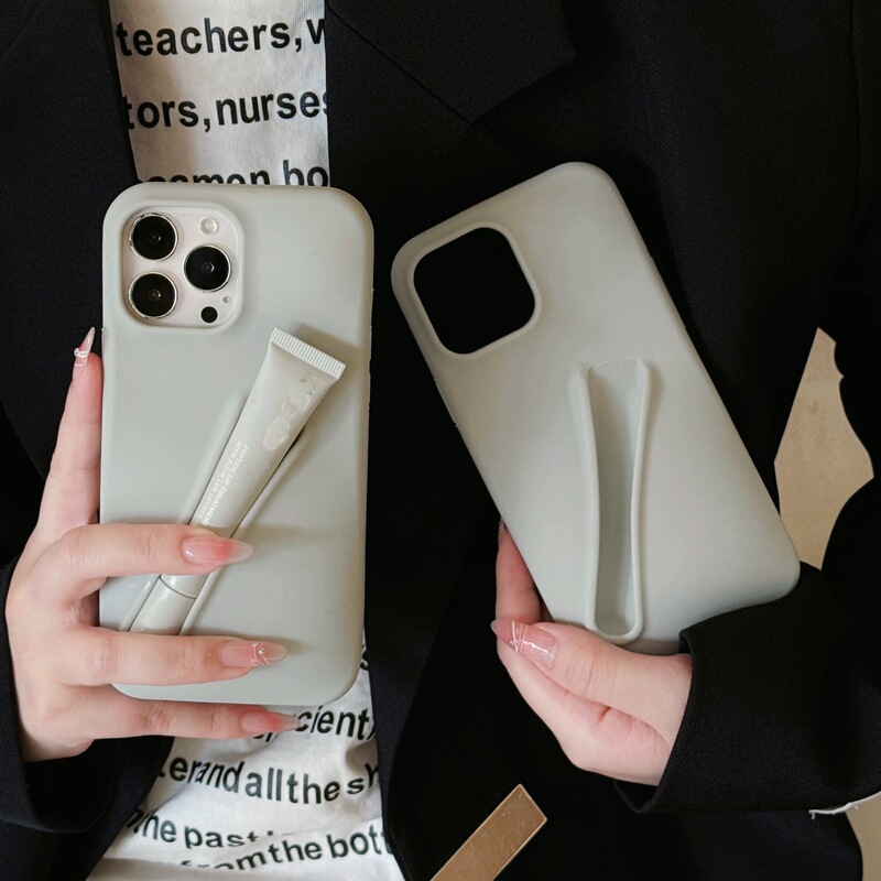 High-Quality Rhode Hailey Same Style Lipstick Silicone Phone Case for Apple 15Pro15Promax Lip Gloss Phone Case High-Quality Rhode Hailey Same Style Lipstick Silicone Phone Case for Apple 15Pro15Promax Lip Gloss Phone Case