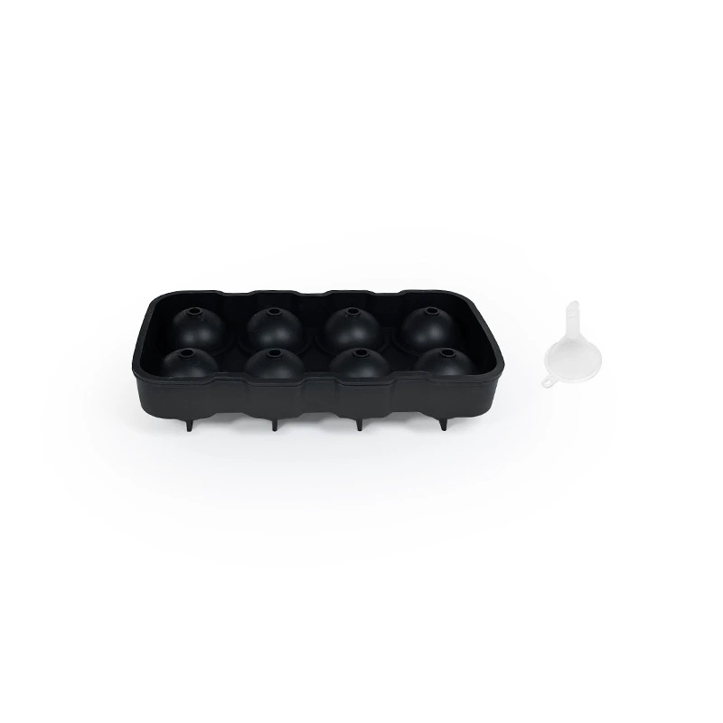 Silicone ice grid 8 consecutive spherical ice grid food grade ice box home ice hockey mold Easy to mold silicone ice grid