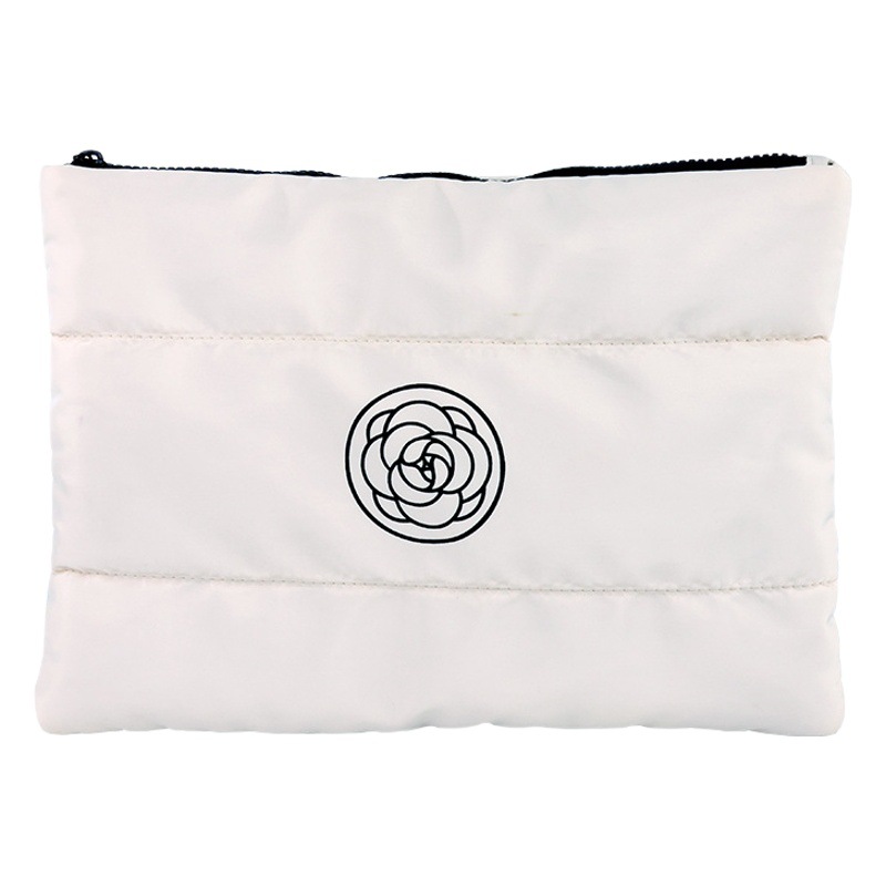 Nueva Camelia pequeña fragancia de mano bolsa de cosméticos de gran capacidad de alto aspecto portátil bolsa de viaje bolsa de lavado