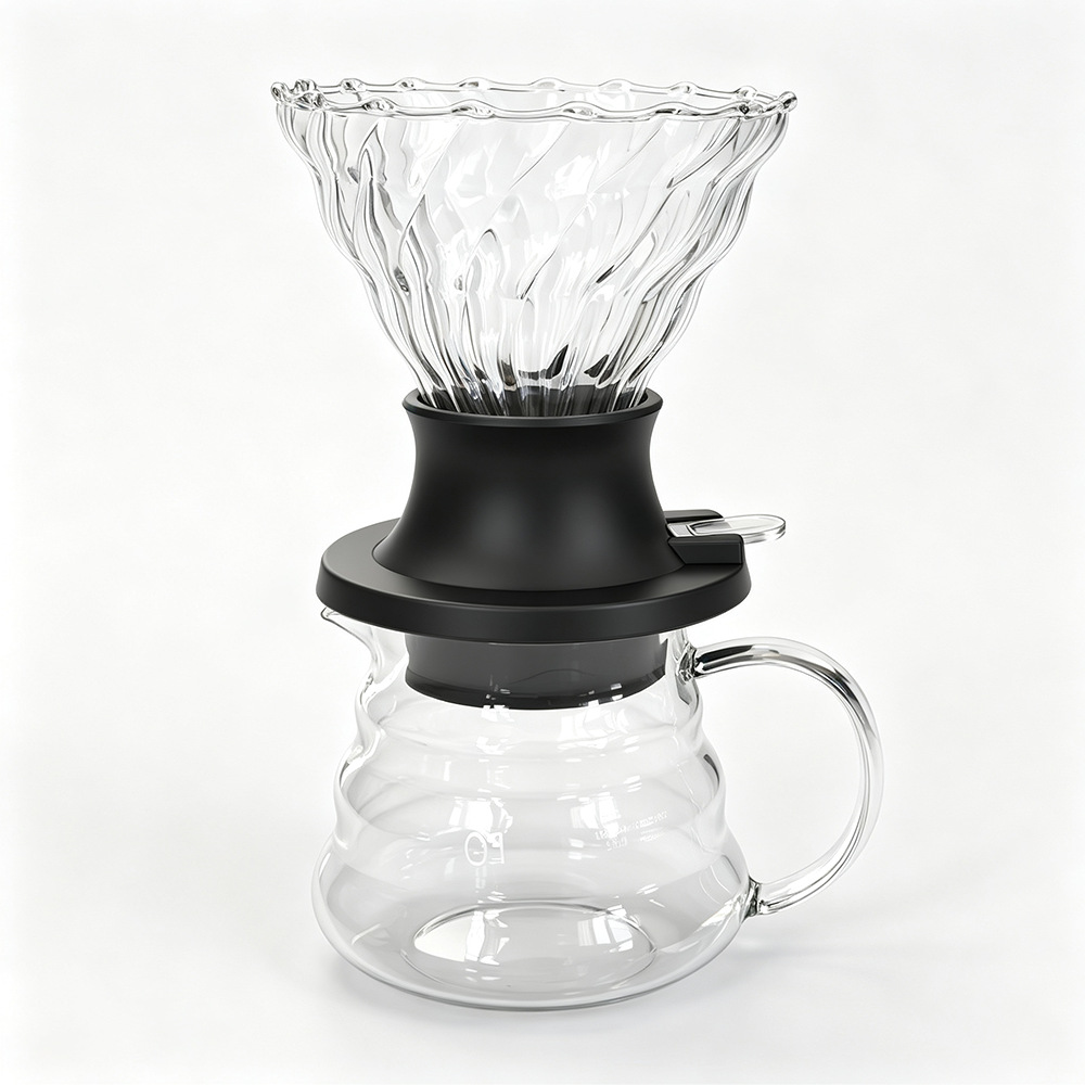 Juego de Cafetera Filtrante por Goteo con Taza Filtro Inteligente para Hogar y Oficina