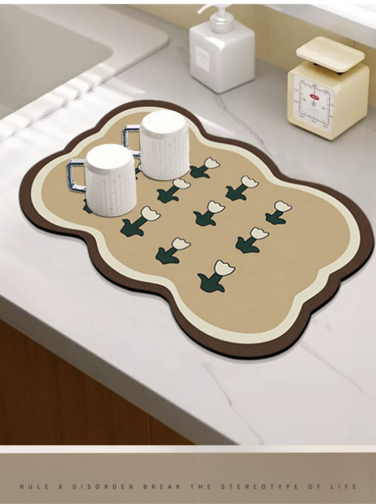 沥水垫,厨房沥水桌垫,杯垫,吸水垫