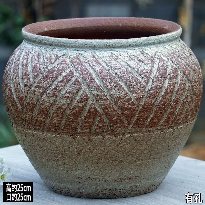 Breathable high boots, ceramic big flowerpot