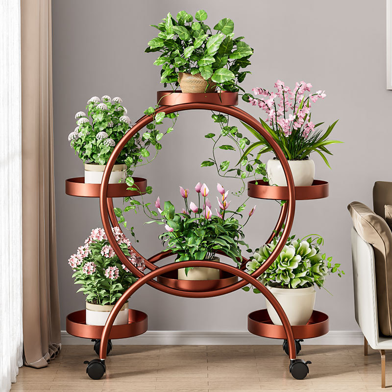 升级红铜色-加粗加厚6盆【送万向轮】✓☆