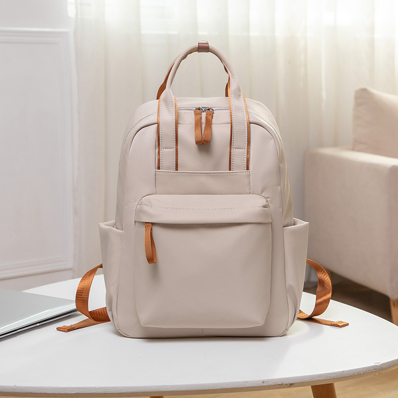 Casual Versatile Commuter Backpacky Korean Version Summer Oxford Cloth Backpack Large Capacity Student Schoolbag