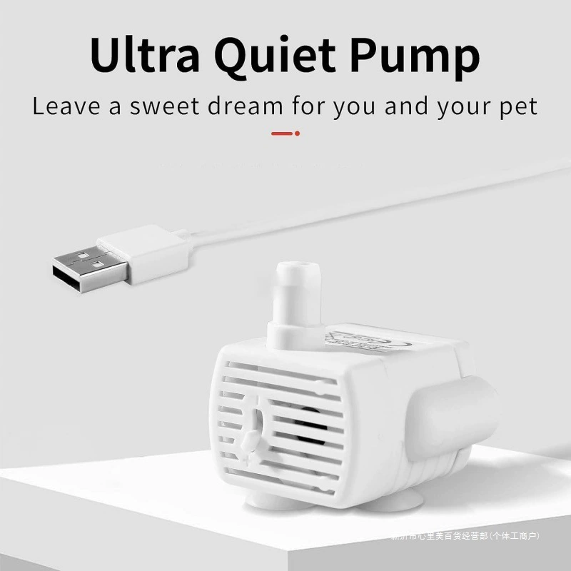 Диспенсер для воды от производителя, защита от сухого горения с подсветкой, 5V1A, водяной насос постоянного тока, водяной насос для домашних животных, питьевой фонтанчик для кошек, водяной насос с защитой от укусов