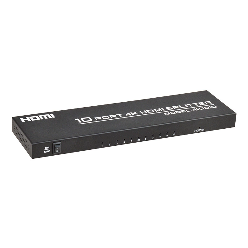 [Translation not needed for this input as it appears to be a product specification without a clear Type/Brand/Model format. If translation is required, possible rendering: "Разветвитель HDMI инженерного класса с разрезкой 1x10, 4K, разделение сигналов, 1 вход, 10 выходов, 1 минута 10 HDMI точек"
