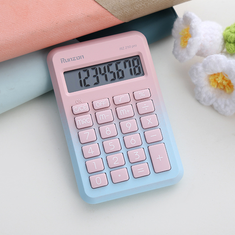 Ins Mini Calculator Silent Portable Office High-Looking Cute Student Small Computer Examination Office