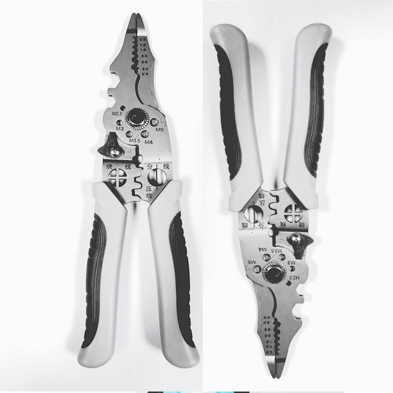 现货批发剥线钳扒皮钳子多功能电工钳工业级分线剥线钳拔线钳专业