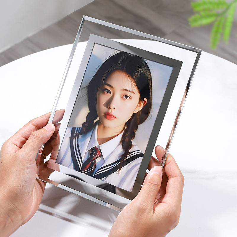 Transparent glass photo frame table 10 inch empty frame simple 56 inch 7 inch 8 inch a4 photo frame crystal high sense photo frame Transparent glass photo frame table 10 inch empty frame simple 56 inch 7 inch 8 inch a4 photo frame crystal high sense photo frame