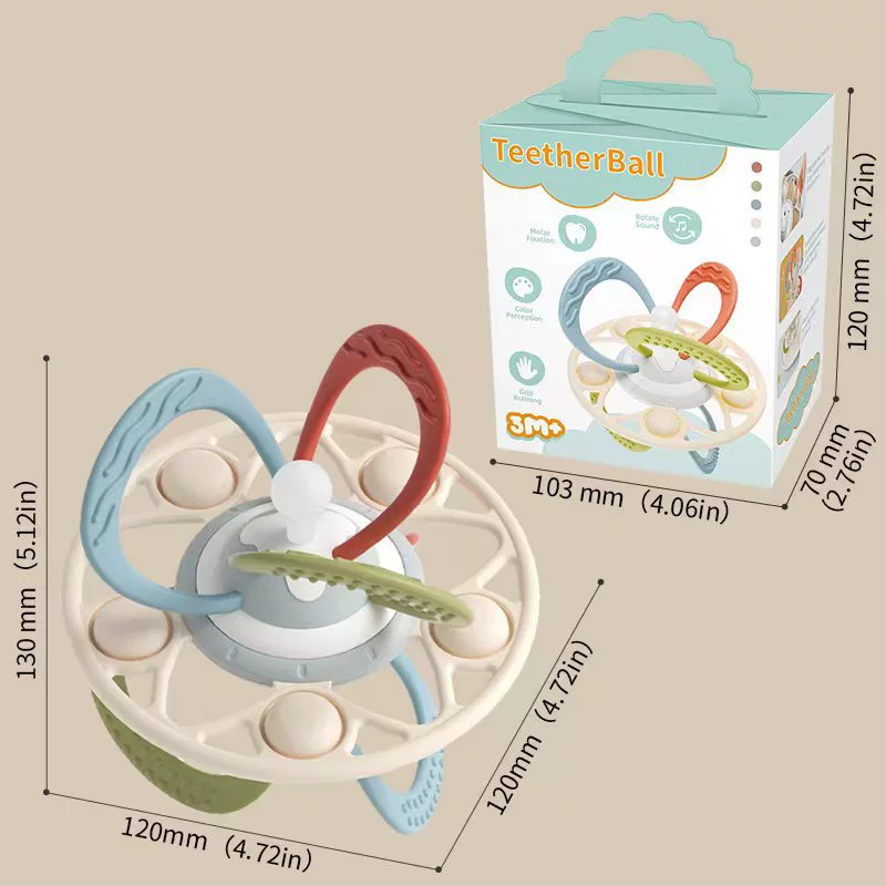 Детские игрушки Силиконовые Манхэттен мяч Детские Резинки ручной захват мяч клещ шлифовальный бар погремушка игрушка