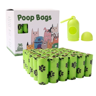 跨境宠物用品EPI降解 脚印pet bag垃圾袋拾便袋携带式宠物垃圾袋