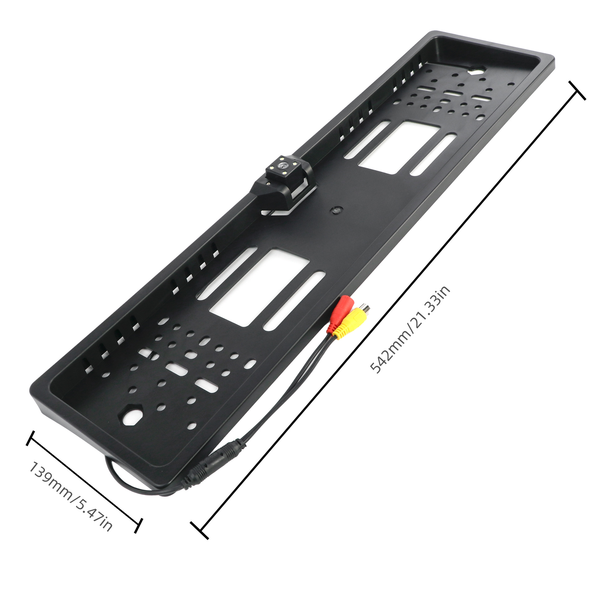 Customized European Frame High-Definition Led Reversing Mirror Rearview Car Camera Ccd Image European License Plate Frame Camera