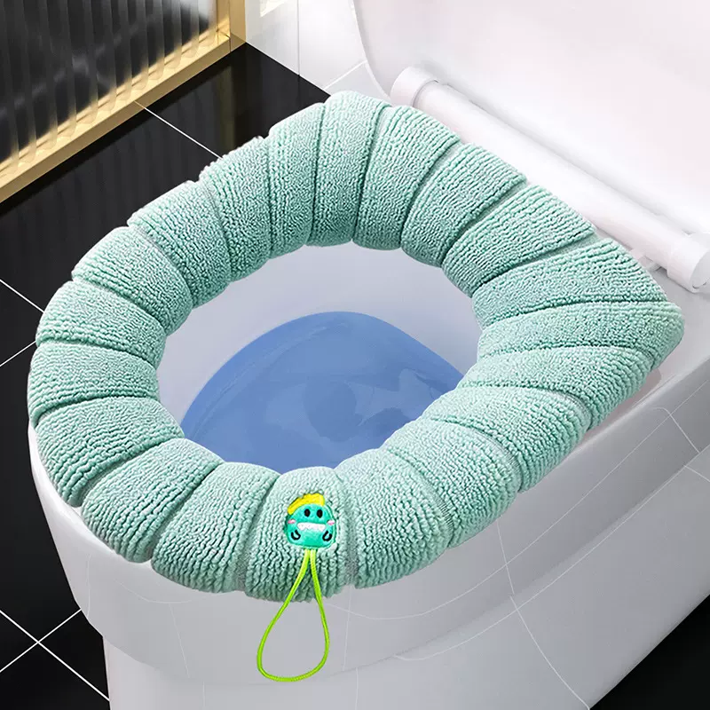 家用加厚马桶垫四季可用马桶坐垫可水洗坐便套带提手坐便圈马桶套