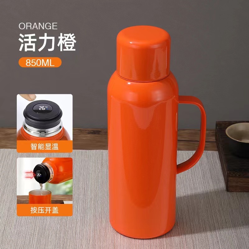 Grado materno-infantil 316 acero inoxidable termocalentador de temperatura mecánica inteligente hervir tetera de té portable separación de té taza de agua portátil
