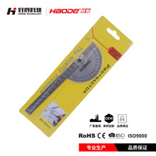 铝合金量角器180度半圆尺精密紧固式量角尺 木工角尺调整式量角器