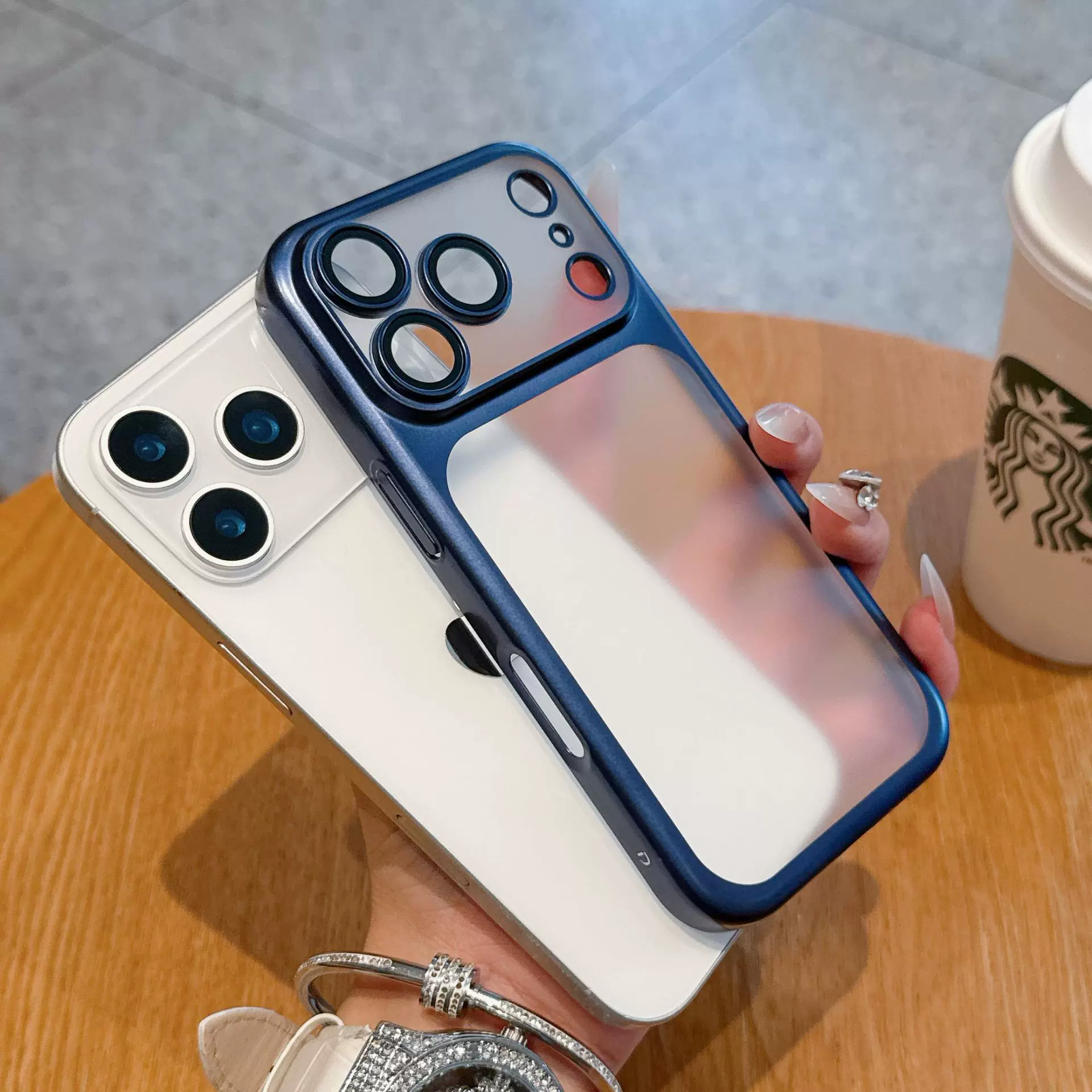 PC秒变壳适用苹果17PROMAX透明手机壳iPhone16自带镜头膜保护套15