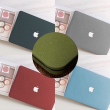 适用苹果笔记本保护壳macbookair13笔记本外壳16 Pro13寸军绿流沙