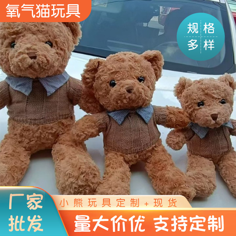 网红泰迪熊花束抱抱熊毛绒玩具布娃娃情人节生日礼物小熊PP棉填充