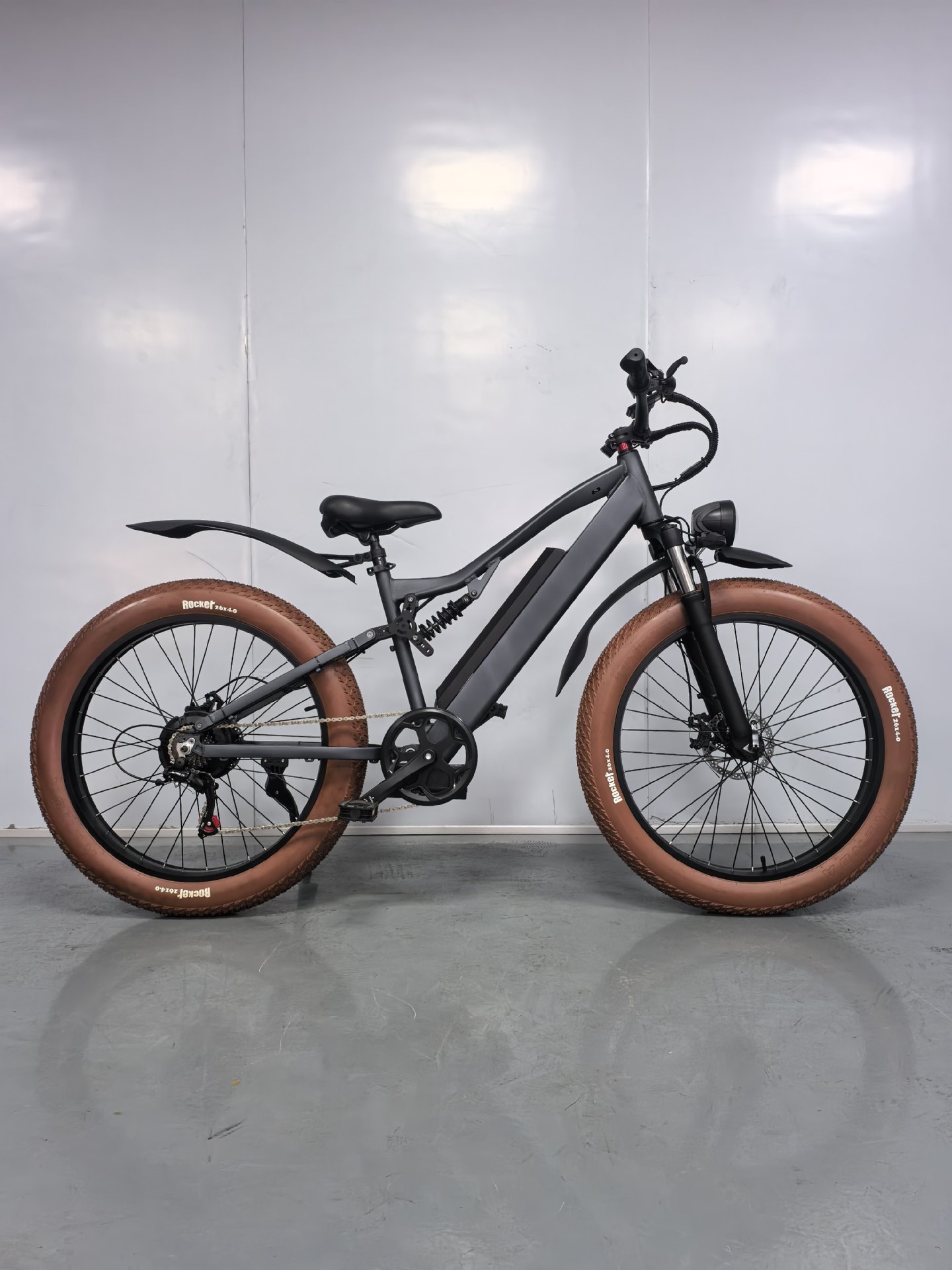Snow Electric Bicycle 26-inch Wide Tire Soft Tail Shock Absorption