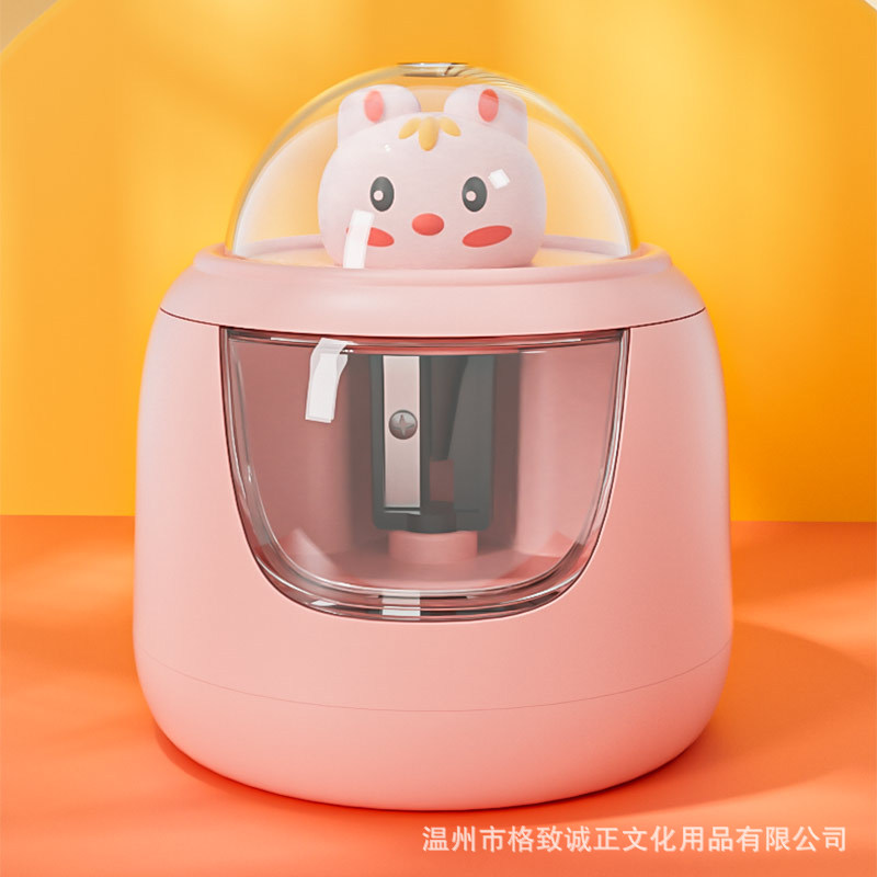 Nuevo tipo de cortador de lápiz eléctrico para niños cortador de lápiz automático cortador de lápiz para estudiantes de jardín de infantes al por mayor