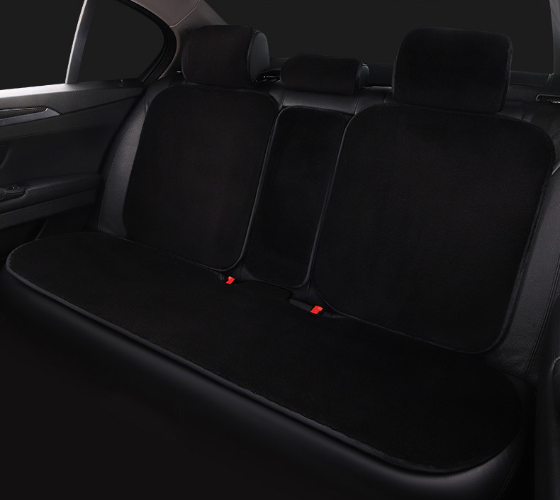 2024 Pure Wool Car Cushion Winter Short Plush Warm Non-Slip Cashmere Plush Cushion Car Cushion Universal Cushion Chair Cover