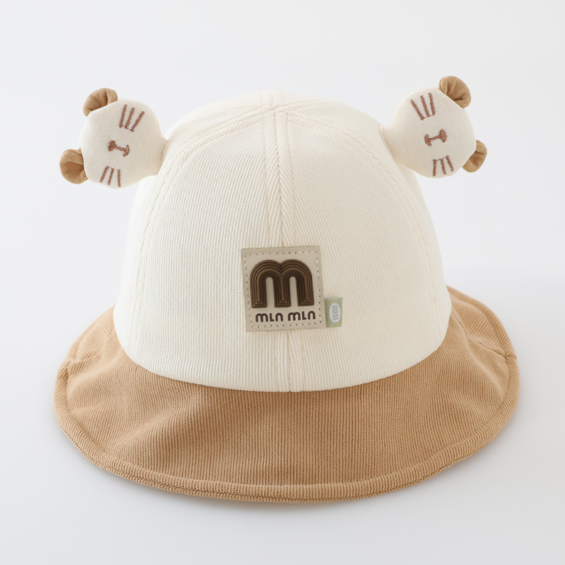 Sombreros para bebés primavera y otoño orejas super lindas para niños pescadores para niños niñas para bebés delgados sombreros de caña de otoño