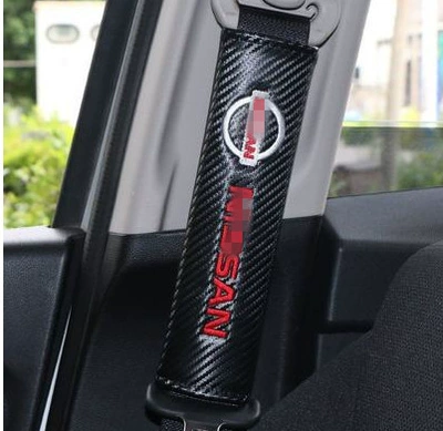 leather carbon fiber pattern belt – Seat belt shoulder pad - production-carbon-fiber-pair-246cm